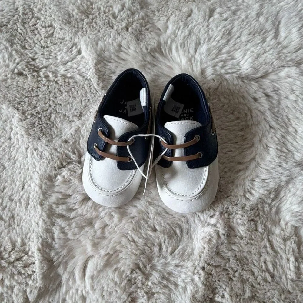Janie and Jack Baby Boat Shoes Size 12-18 Months